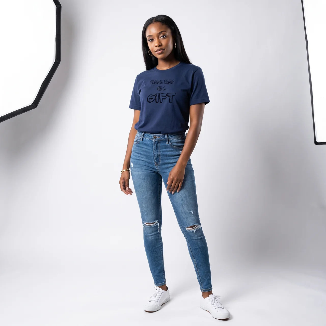 Each Day is A Gift Navy (Unisex)