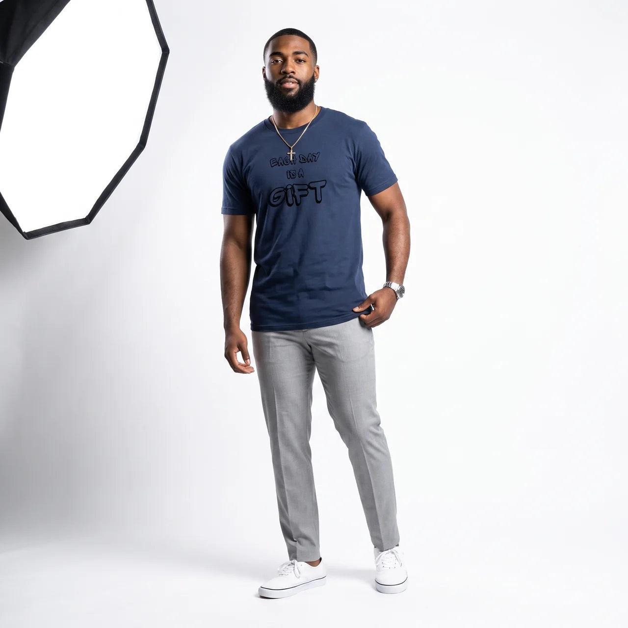 Each Day is A Gift Navy (Unisex)