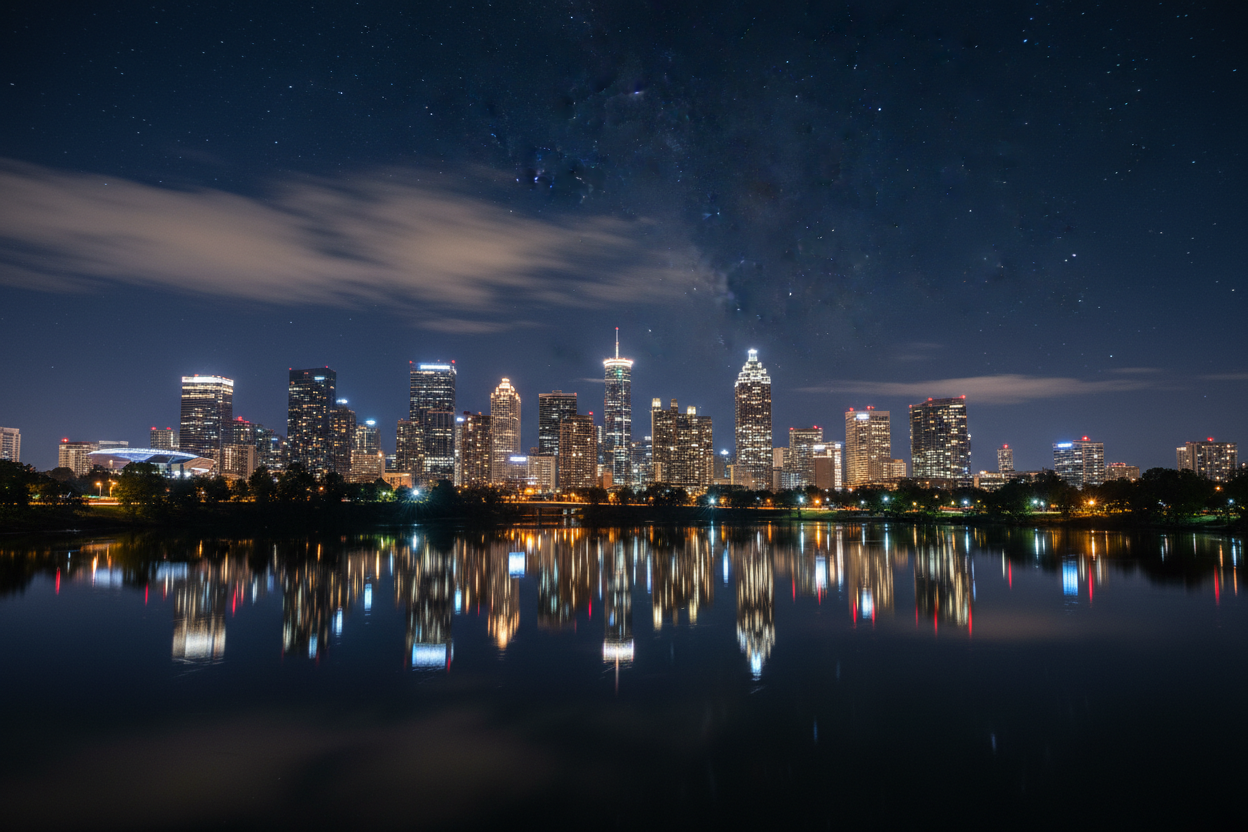 Atlanta Georgia Skyline at Night